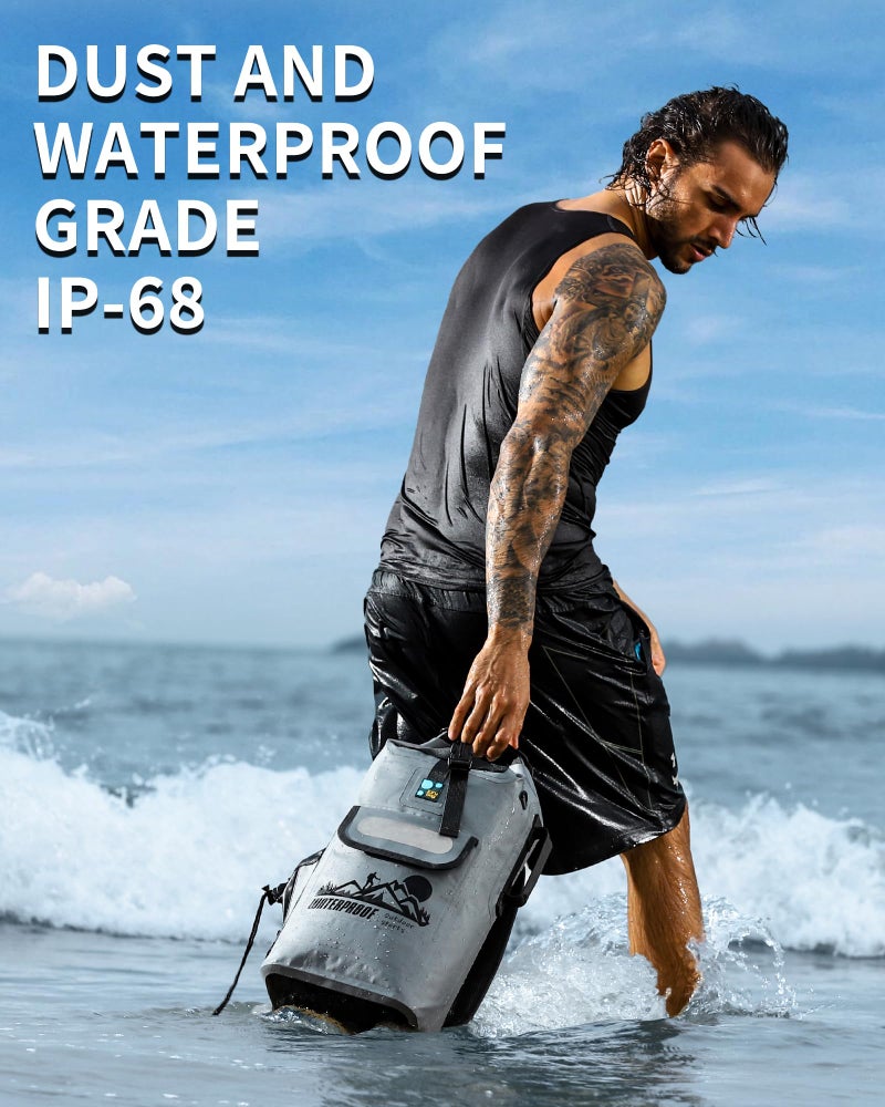 IDRYBAG Dry Bag Backpack Waterproof Floating 20L/30L/40L, Dry Bags Waterproof Backpack for Men, Dry Sack Waterproof Bag Kayak - Image 3